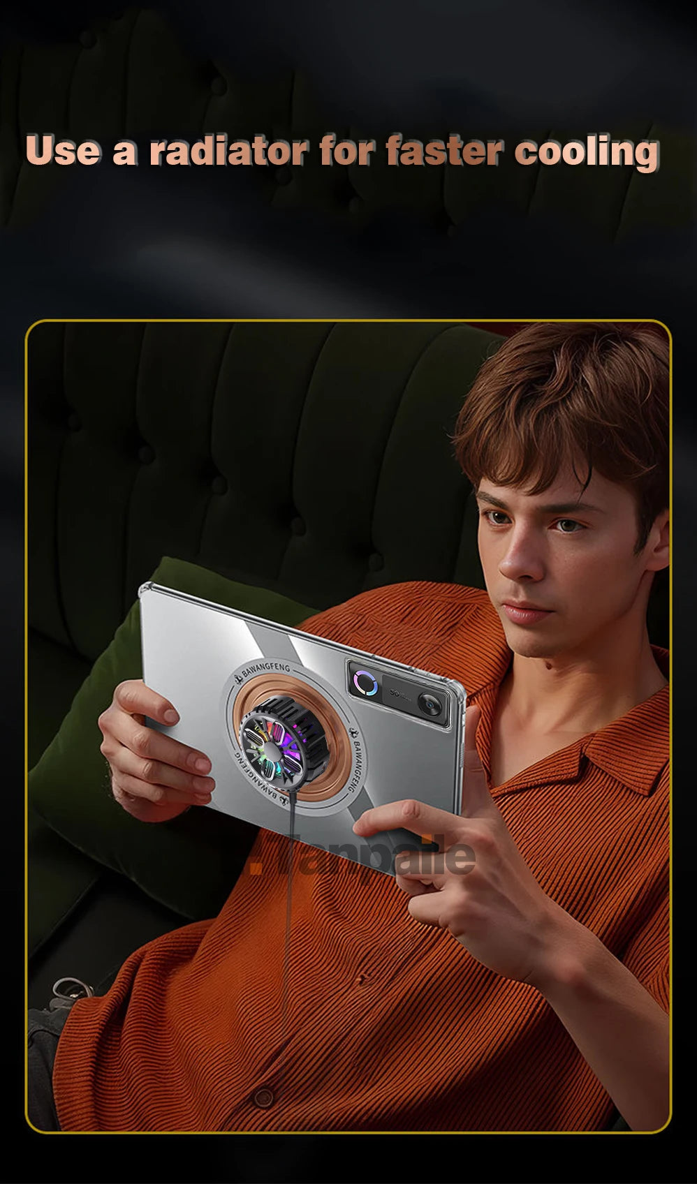 Cooling CaseFor Lenovo Legion Y700 Gen5 2026 Tablet Copper Magnetic Heat Dissipation Soft Shell For  Y700 Gen4 Gen3 Gen2