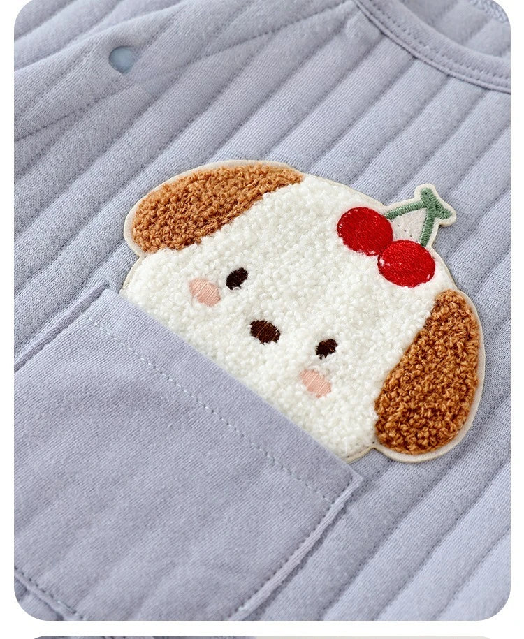 Baby Vest Autumn and Winter Warm and Thick Clothes Baby Vest Sleeveless Jacket for Children Aged 0-3