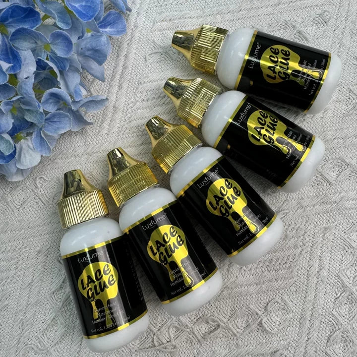 Luxfume 38ml Lace Glue Extreme Hold Waterproof Humidity Resistant Wig Adhesive for Lace Wigs Toupee