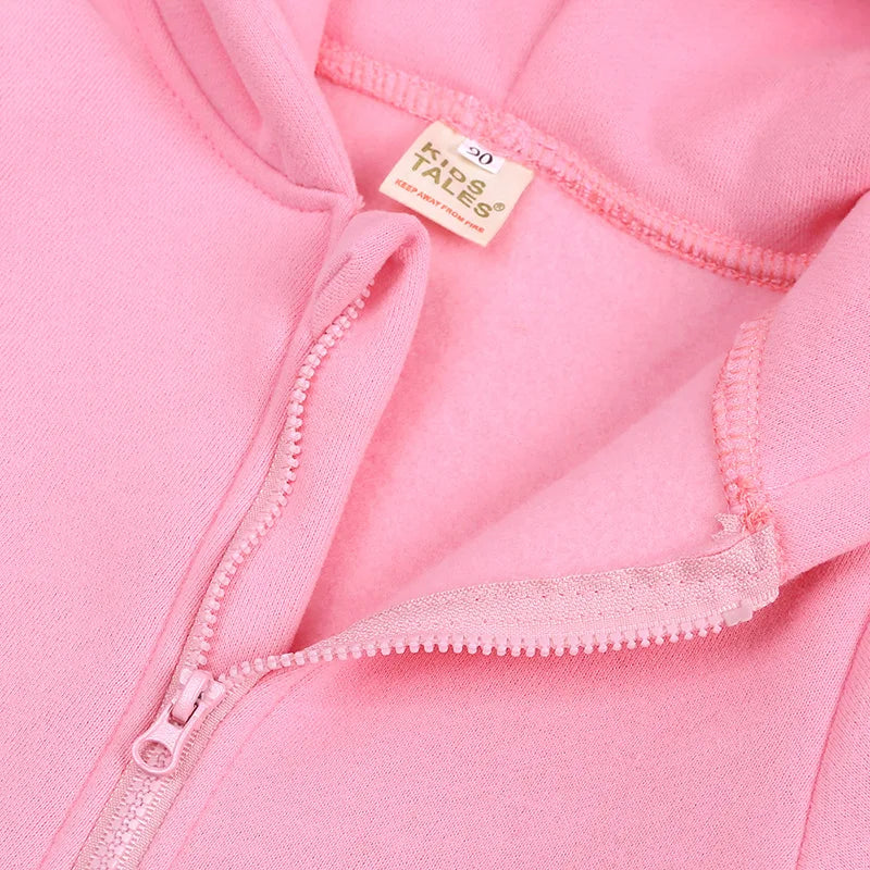 Baby Jumpsuits Rompers Winter Hooded Outfit Hoodies One-pieces Growings Zipper Jumpers Boys Girls Newborn 59-90cm Ropa De Bebe