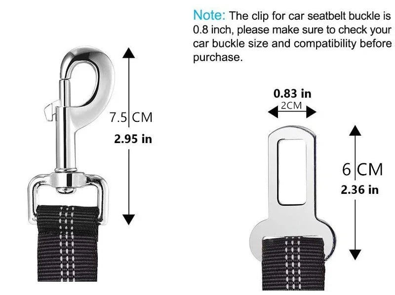 New Solid Two-in-one Dog Harness Leash Pet Car Seat Belt BackSeat Safety Belt Adjustable for Kitten Dogs Collar Pet Accessories