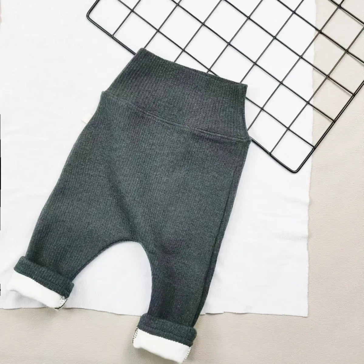 0-3Y Baby Winter Underpants Korean Edition Baby Autumn Winter Clothing Girl High Waist Plush Boys' Warm Underpants