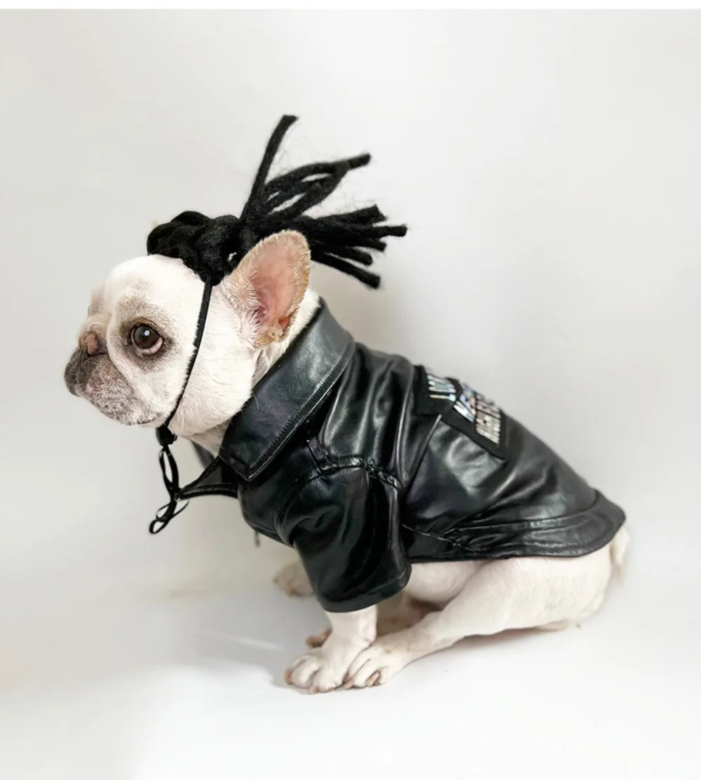 Funny Pet Cosplay Dog Wig Cat Grooming Supplies Fashion Headwear Halloween Curly Hair Straight Hair Cat Accessories Perros