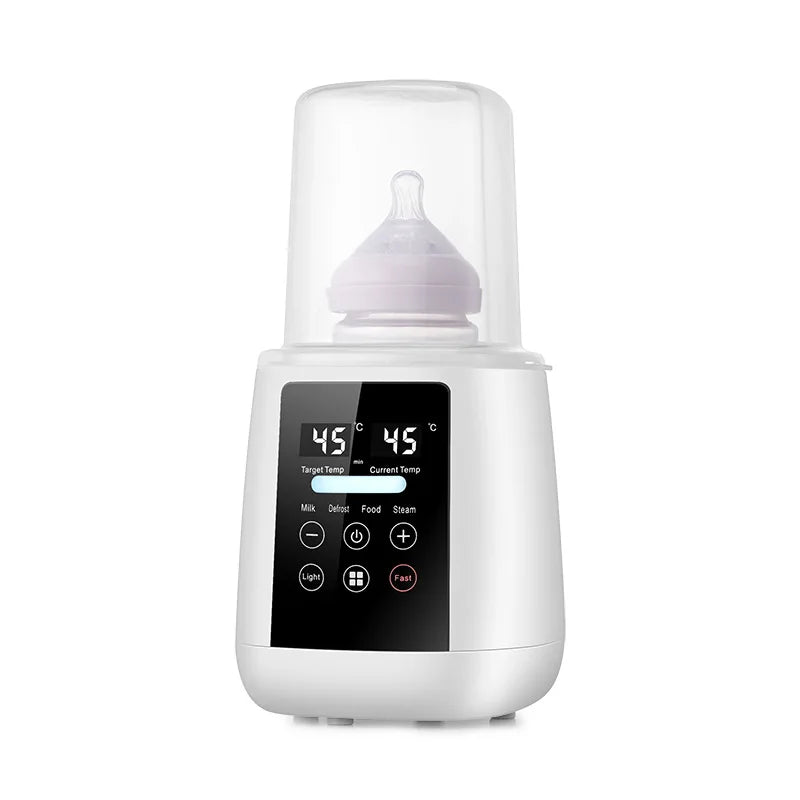 Babyflessenwarmer en sterilisator 6-in-1 Multifunctionele moedermelkverwarmer Nauwkeurige temperatuurregeling Babyflessenverwarm