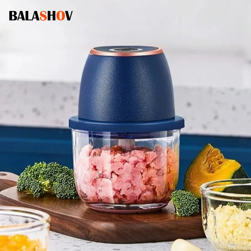 350ML Electric Meat Grinders Food Crusher Garlic masher USB Multifunctional Vegetable Slicer Processor Chopper Kitchen Blenders
