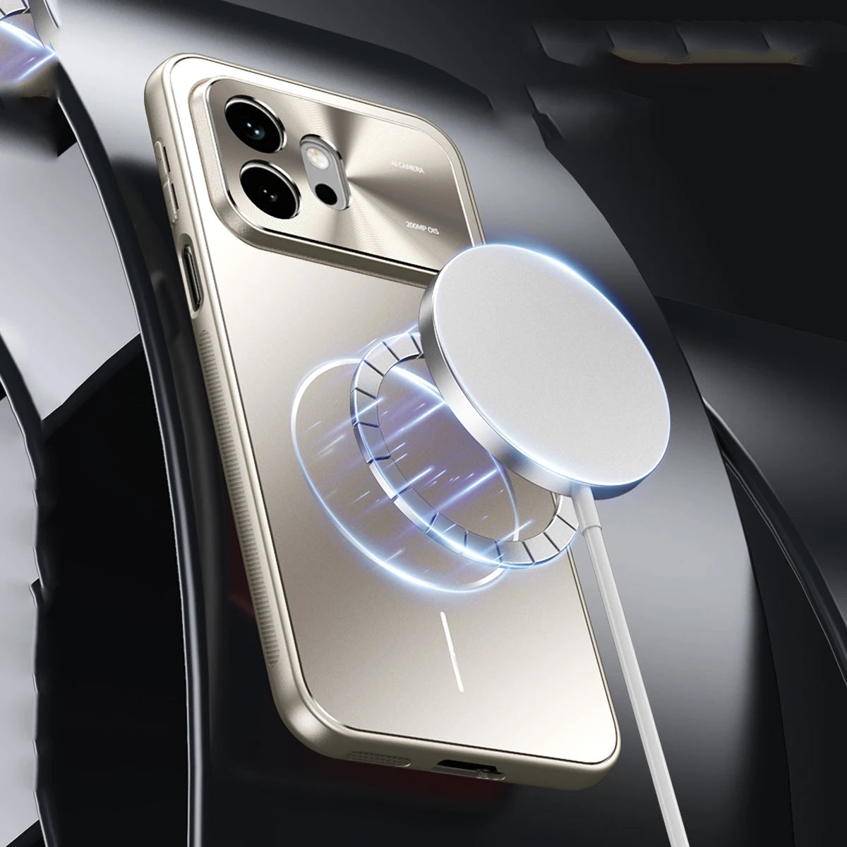 Shockproof Matte Wireless Charging Magnetic Phone Case For Honor 600 Honor600 Pro, Slim Hard Precise Camera Protective Cover