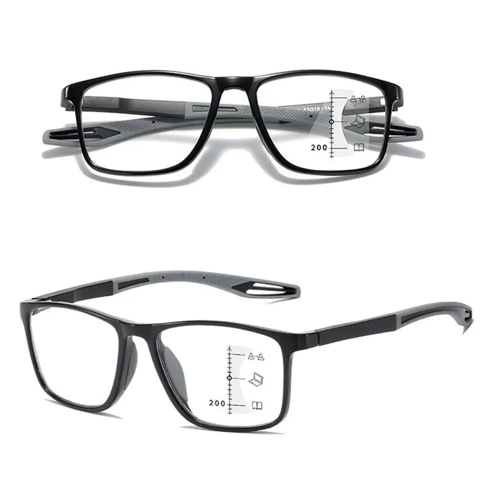 New TR90 Anti-blue Light Multifocal Reading Glasses Men Women Progressive Near Far Eyewear Ultralight Sports Farsight Eyeglasses