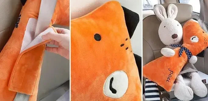 Cute Children Cartoon Car Seat Belt Pillow Neck Pillow Car Seat Belt Shoulder Pads Seatbelt Cover Kids Cartoon Neck Protector