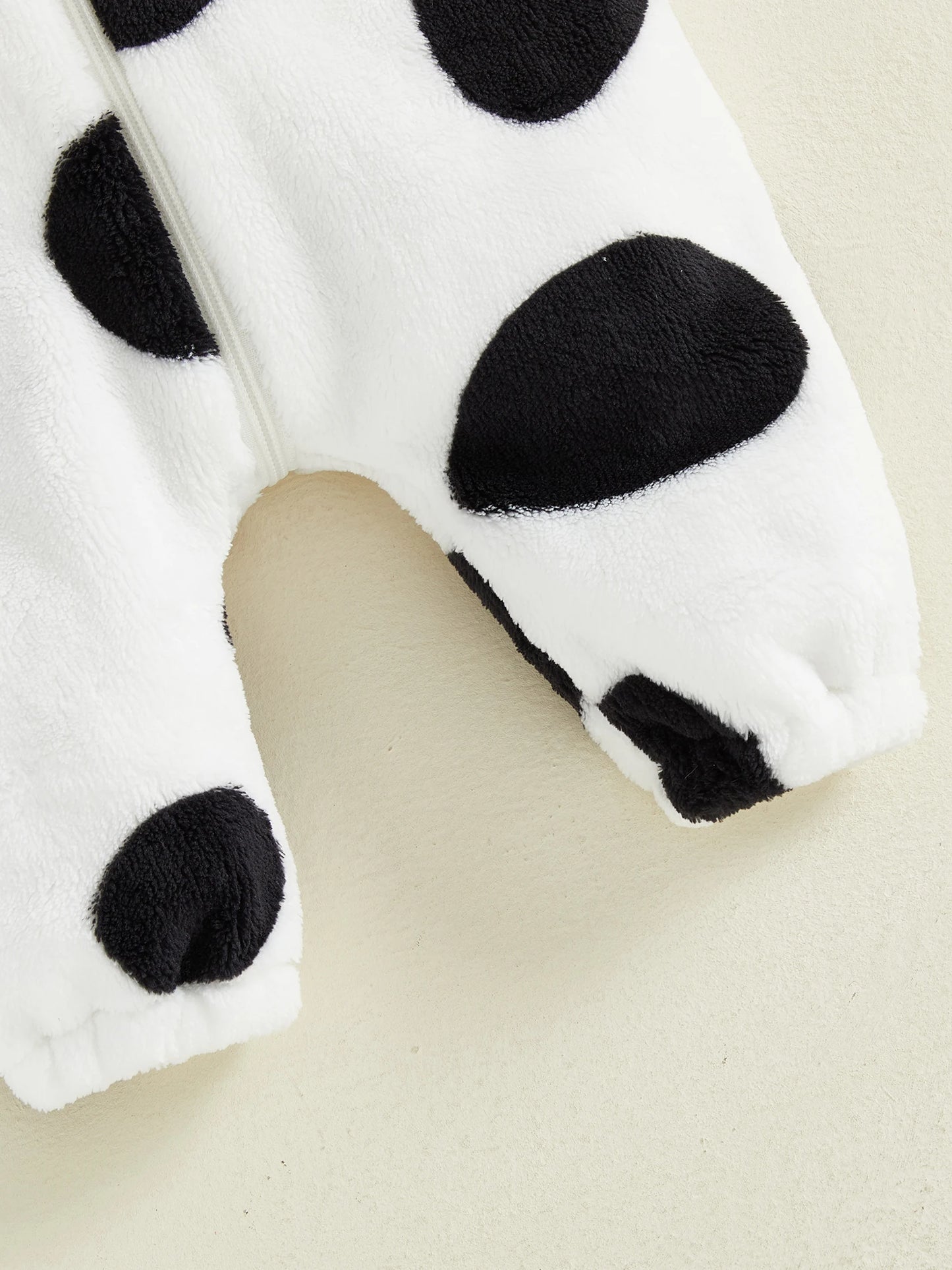 Halloween Costumes Baby Romper, Long Sleeve Hooded Fall Bodysuit Cow Cosplay Costume Halloween Clothes for Girls Boys