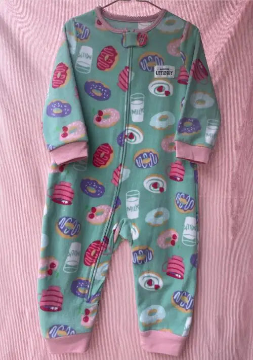 24M Toddler Baby Clothes Romper Children Fleece Outdoor Clothing Winter Warm Climbing Jumpsuit Zipper One-piece Coverall Pajamas