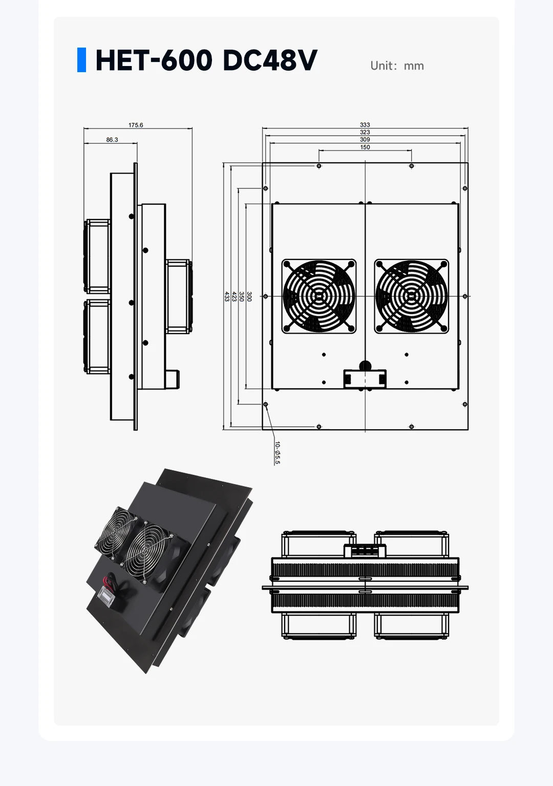 ENMG Industrial Cabinet Semiconductor Cooling System HET Kit 12V Peltier Cooling Module with Fan Heatsink & Electronic AC Green.