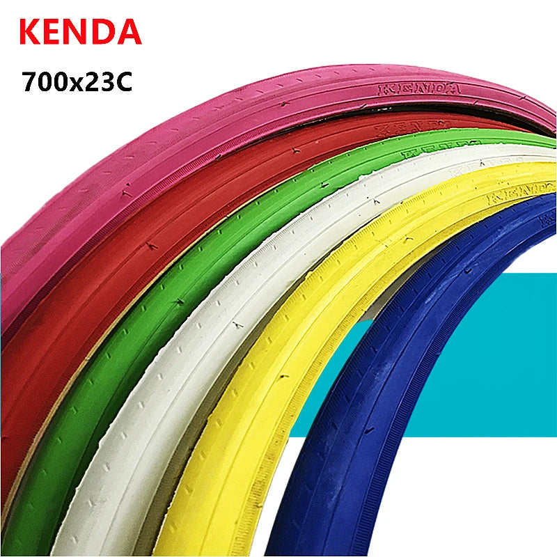 Colorful 700x23C For Road Bike Fixie Bike Bicycle Tires CST Kenda Track Bike Tire  Wire Tire For Fixed Gear Bike Pink Color