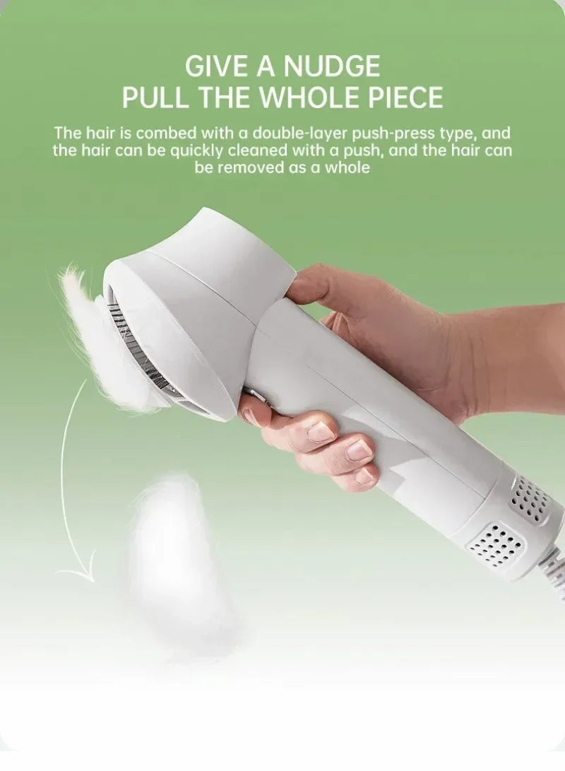 Pet Dog Hair Dryer 2-in-1 Cat Grooming Hairdressing Blow & Comb Low Noise Pet Cleaning Smart Pet Hair Dryer