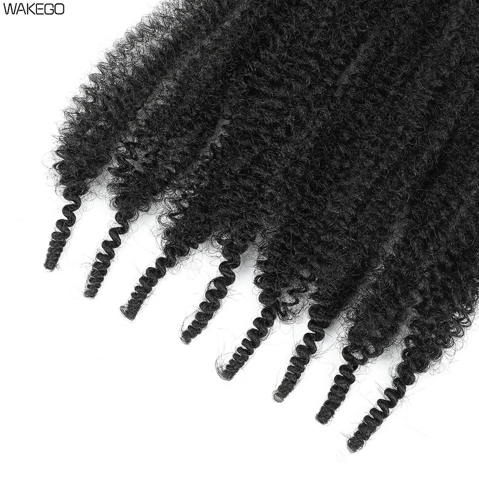 Marley Twist Braiding Hair Ginger Burgundy Ombre Brown Black Springy Afro Twist Hair PreFluffed Spring Twist Kinky Braiding Hair