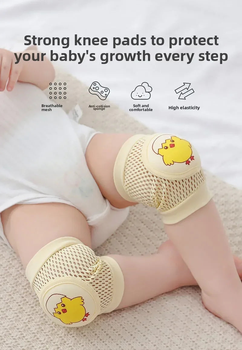Baby Knee Pads Thin Summer Infant Crawling Protector Anti-fall Toddler Learning To Walk Knee Sleeve for Newborn Crawling Elbow