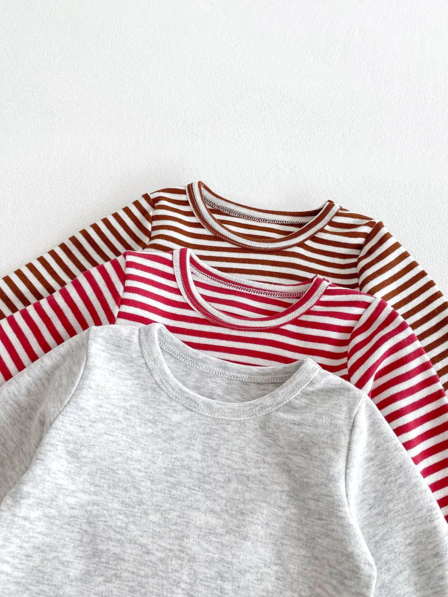 Baby Girl Boy Autumn Winter Christmas Cute Sleeveless Bodysuit Long Sleeve Striped Top Pants Infant Bibs Newborn Clothes B6091