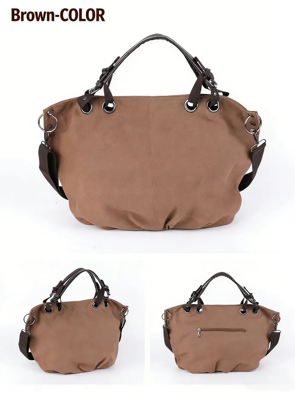 Women's Large Capacity Canvas Tote Bag Casual Crossbody Shoulder Messenger Bag for Daily Commute And Travel