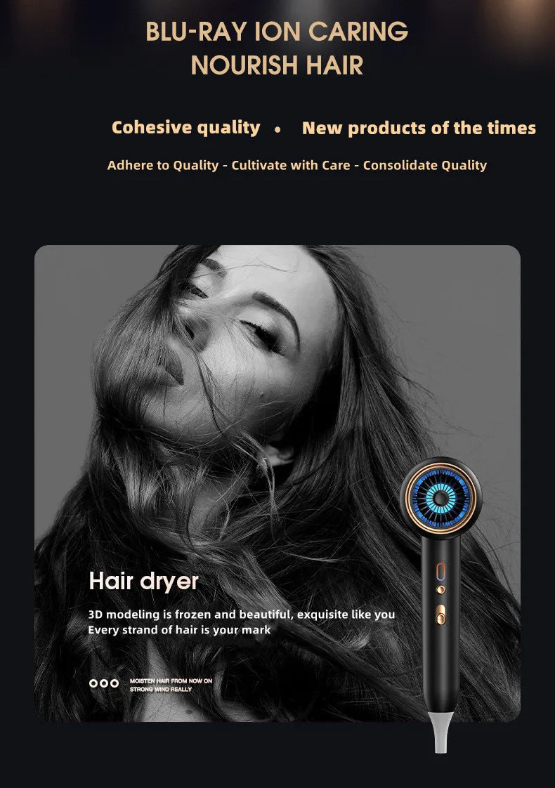 Manufacturer's Direct Selling High-Speed Hair Dryer 2400w High-Power Negative Ion Blue Light Hair Care Home Hair Salon Hair Drye