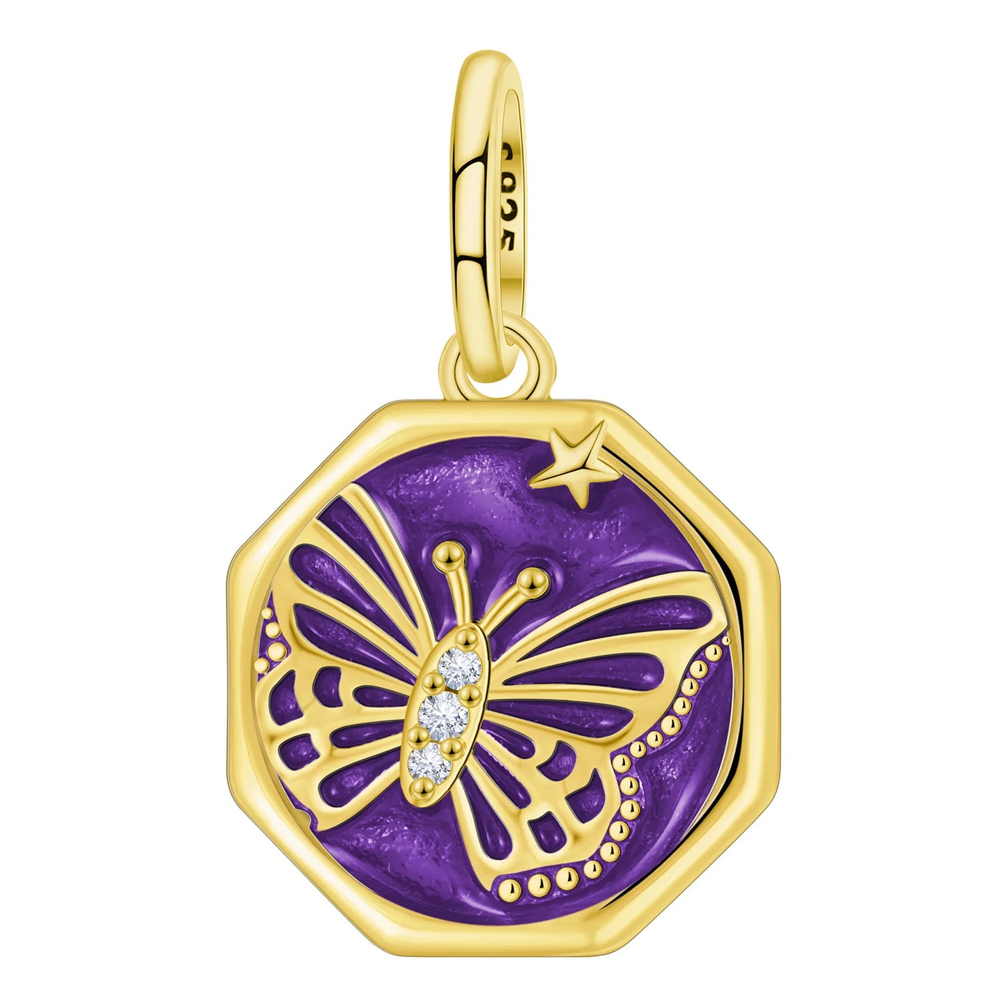 925 Sterling Silver Plated Bee Sunflower Butterfly Charm Pendant Fine Jewelry Women DIY Bracelet Necklace Birthday Party Gift