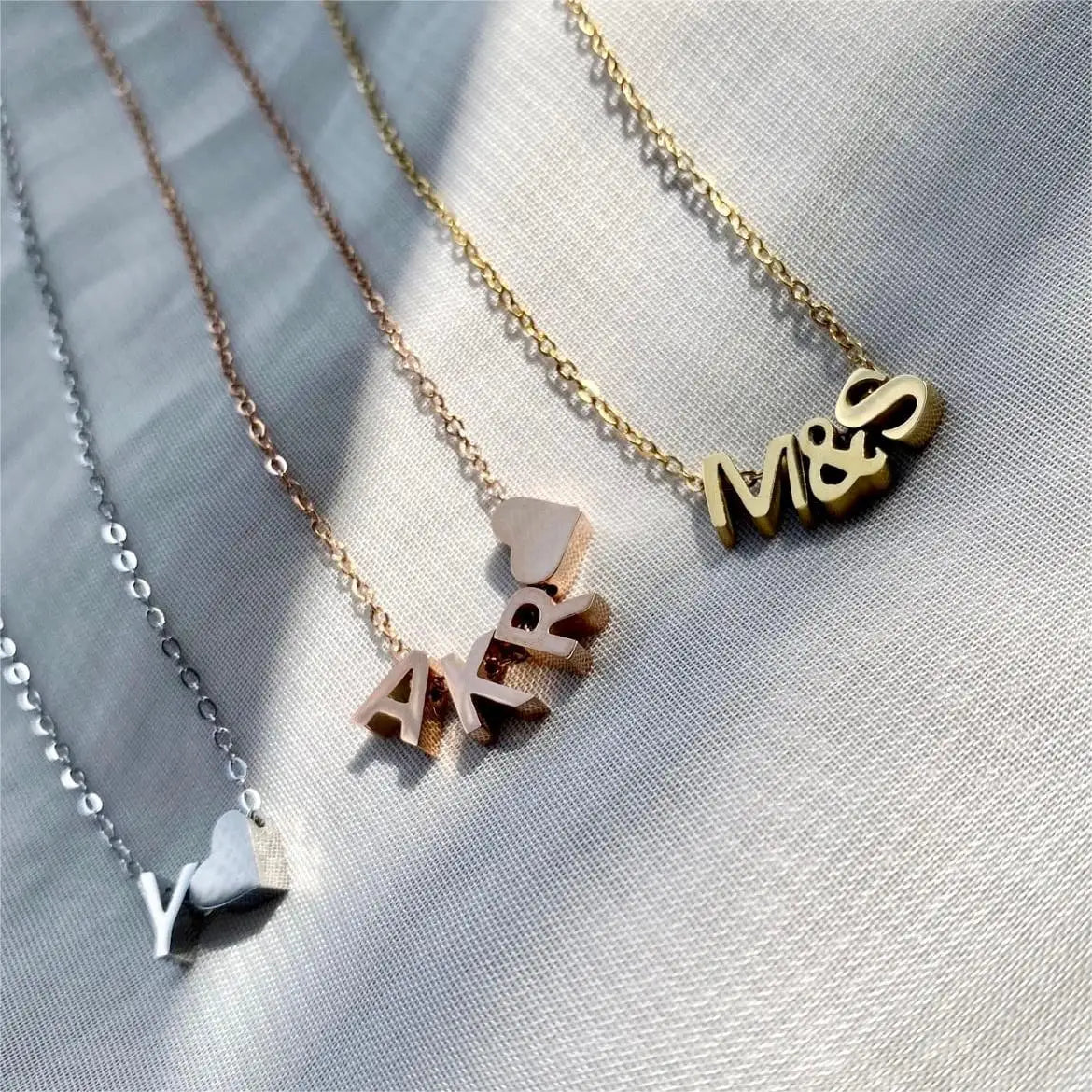EManco 10PCS Minimalist Style Stainless Steel 26-Letter Pendant for Custom Name Jewelry Commute Social Casual Fashion Accessory