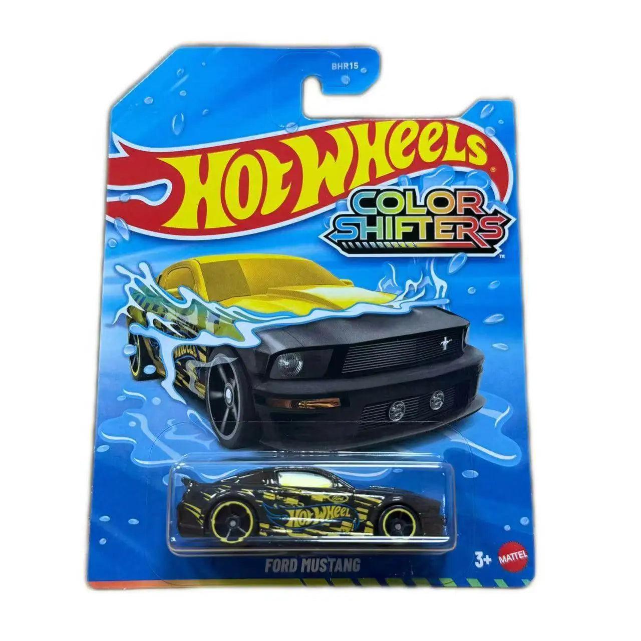 Hot Wheels Color Shifters Ford Mustang Bhr15 Donut Themed Color Changing Diecast Toy Car Collectible For Kids Ages 3 And Up