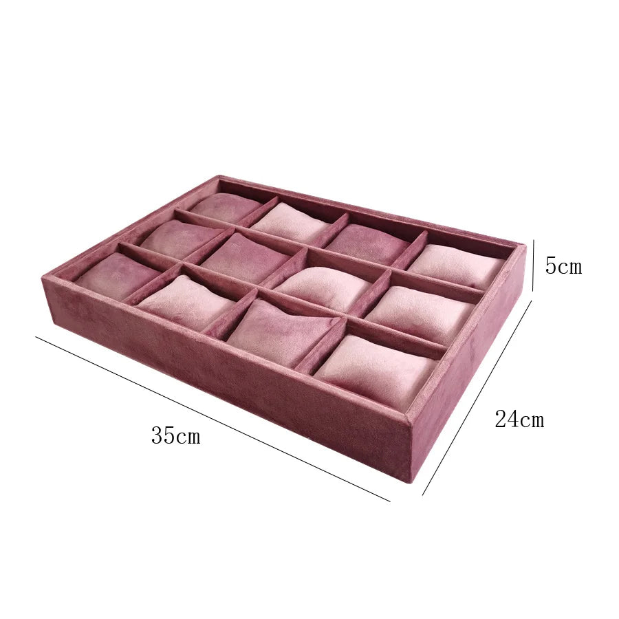 Large capacity jewelry display tray 35*24cm ring earring necklace storage holder Personal jewelry collection decoration tray