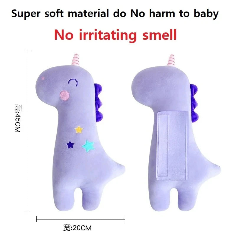Kids Pillows Car Seat Safety Belt Pillow For Rest Sleeping Pillow Comfortable Seat Belt Cushion Cute Animal Pattern Accessories