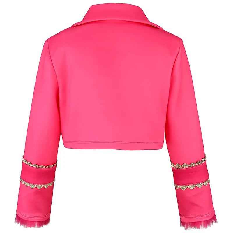 Halloween 2026 European and American descendants movie same cosplay dress jumpsuit sweet and cute pink performance suit