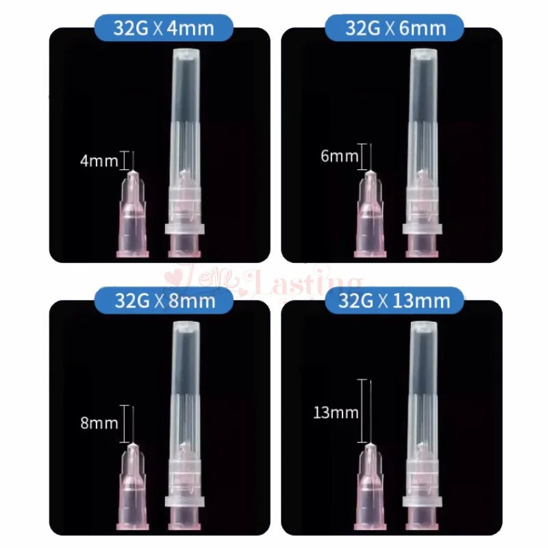 30G 13MM 32G 34G 4MM Disposable Painless Small Needle Irrigator Teeth Beauty Sterile Packaged Eyelid Care Tool Sharp Tip Tattoo