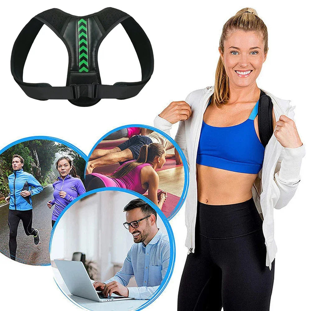 Adjustable Back Shoulder Posture Corrector Belt Clavicle Spine Support Reshape Your Body Home Office Sport Upper Back Neck Brace