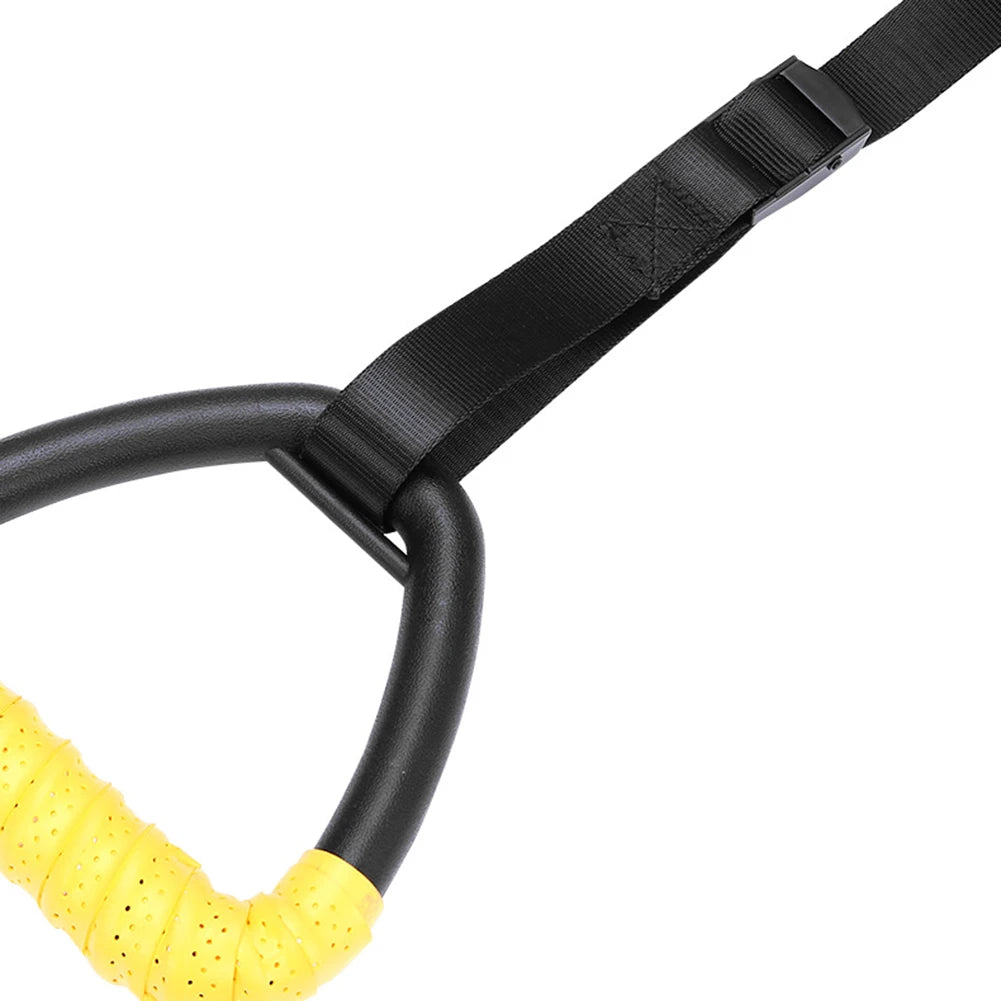 Gymnastic Rings with Adjustable Straps Pull Up Handles Non-Slip Fitness Rings for Chlidren Adult Home Workouts Strength Training