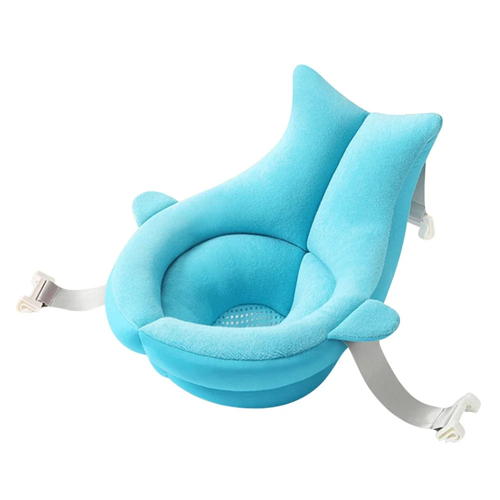 Newborn Bath Cushion Seat Anti Slip Floating Infant Bathtub Pad Portable Infant Bath Support Pad for Less Than 10kg Babies