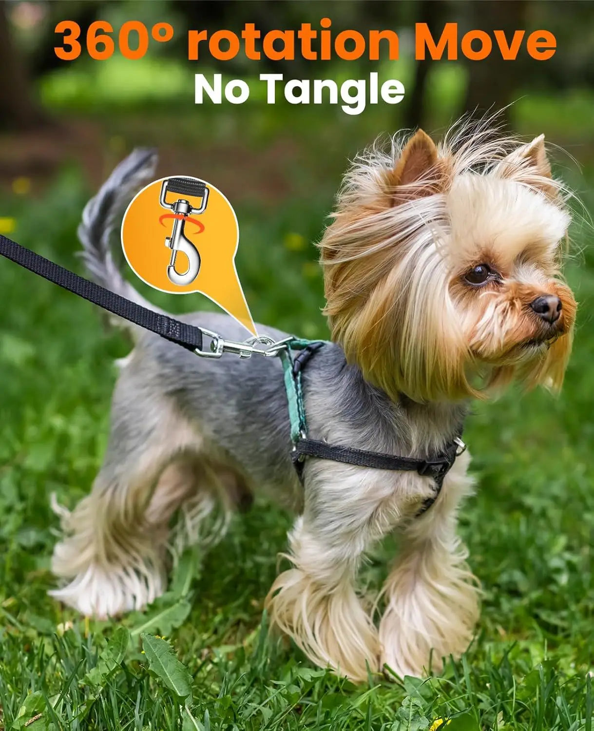 Crossbody Dog Leash Versatile Crossbody Waist Leash with 3 Rings Puppy Walking Leash Reflective Nylon Multifunctional Pet Rope