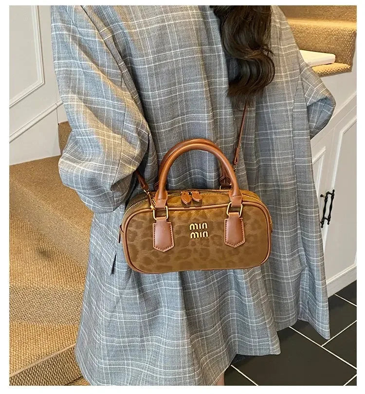 Original Square Leather Satchel Handbag Women Designer Tote Shoulder Crossbody Purse Luxury Diaper Bag