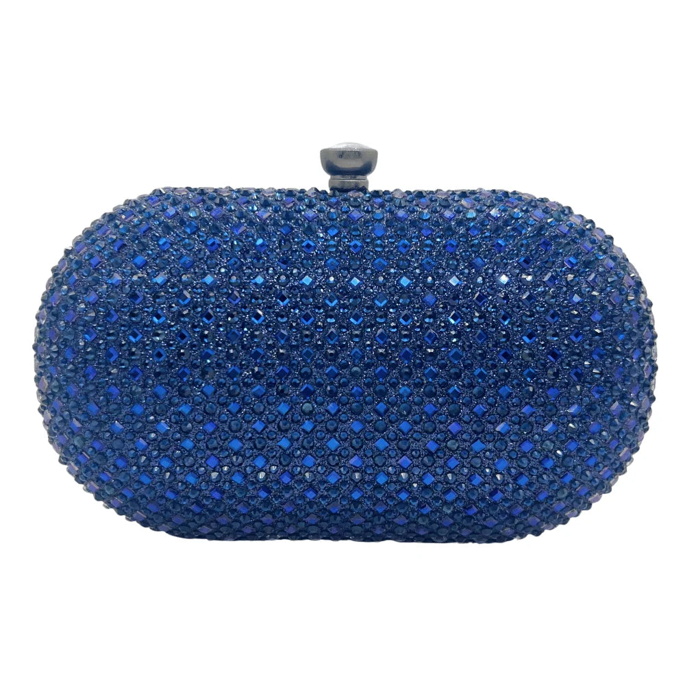 2024 Luxury Evening Bags for Women - Rhinestone Clutch Purse with Crystal Decorations, Wedding Party Handbag