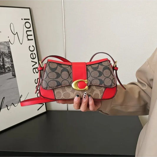 Luxury Vintage Designer Diaper Bags For Women Classic Leather Tote Bag Elegant Minimalist Large Capacity Fashionable