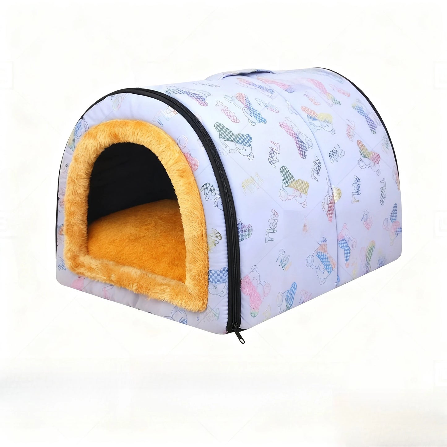 Pet Dog House Soft Cozy Pet Sleeping Bed for Small Medium Dogs Cats Foldable Removable Puppy Nest Portable Kennel Pet Supplies