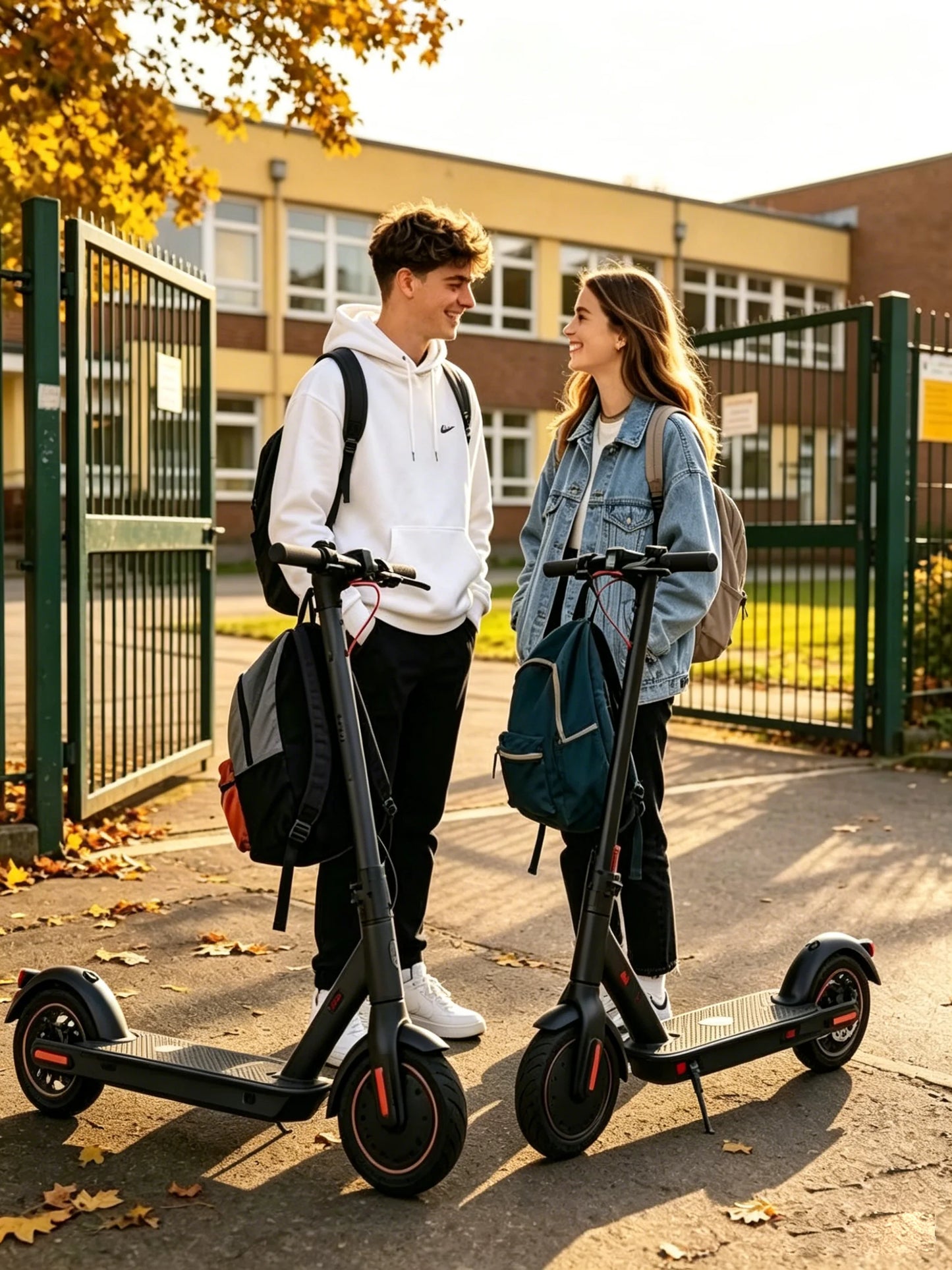 Upgrade Your Commute: Adult Foldable E-Scooter with 8.5" Solid Tires, Dual Brakes & LED Display