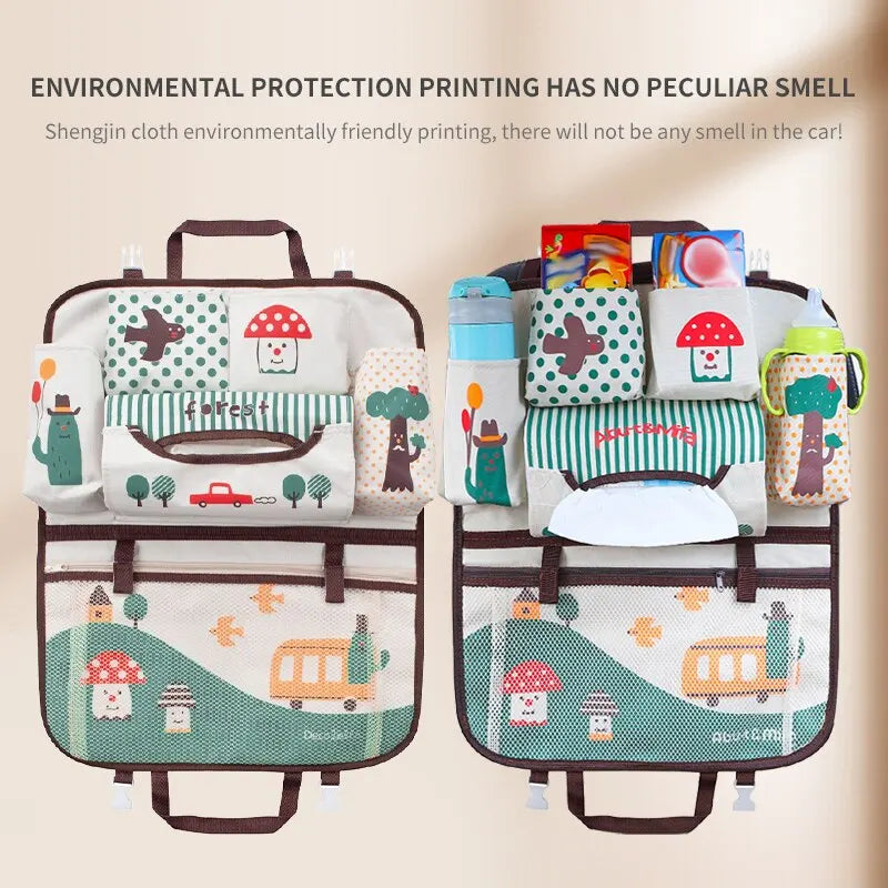 Car Seat Back Storage Bag Cartoon Children's Car Seat Back Hanging Bag Car Storage Bag Storage Supplies Christmas Easter Gift