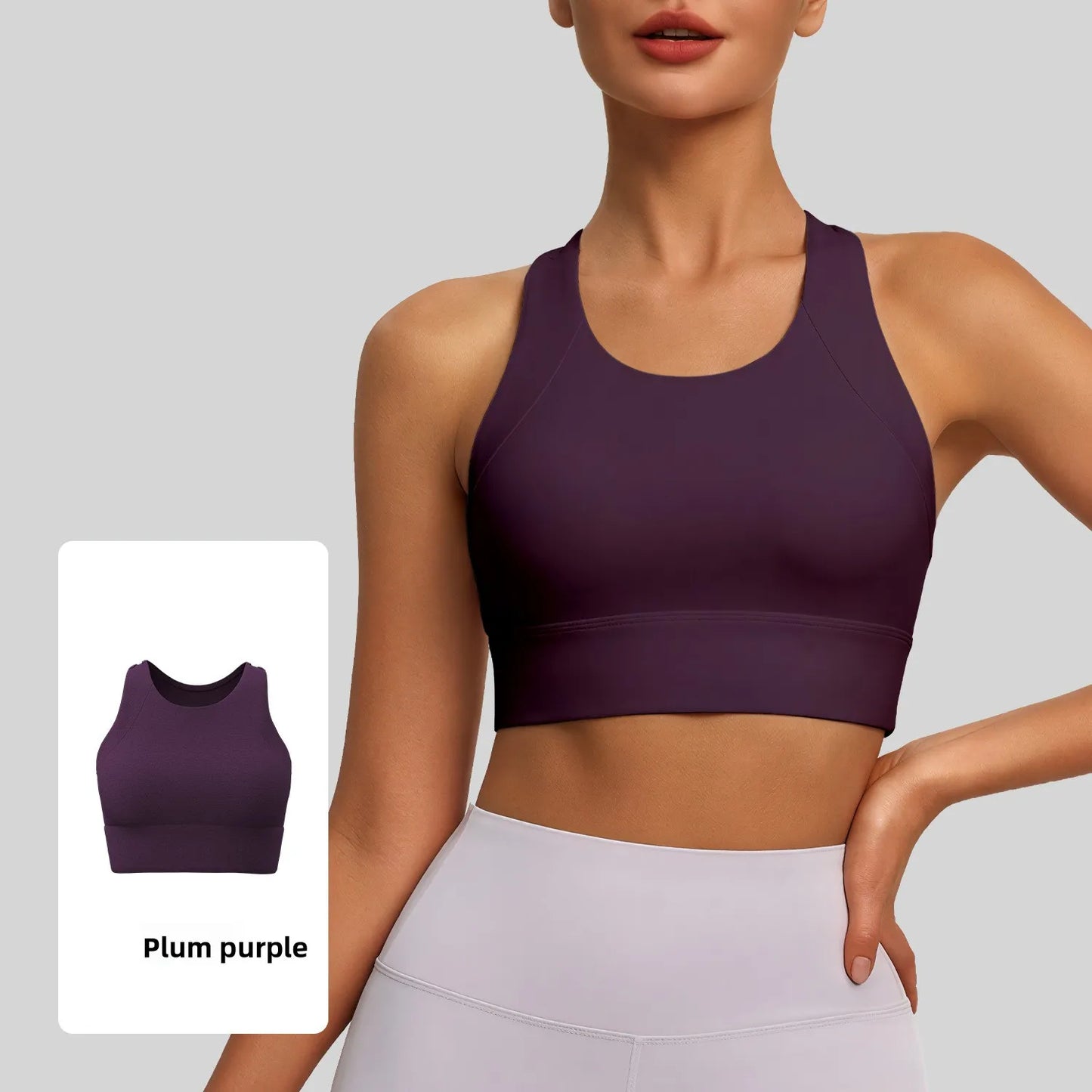 New Women's Sports Yoga Tank Top Halter Neck, Sexy Running Bra with Built-in Pads High-Intensity Shock-Absorbing Bra Tennis L