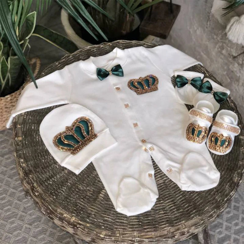 Velvet Newborn Baby Boy Outfits Blazer Vest Kids Clothing Cotton Infant Products Body Suit Shirt Pants Mittens Receiving Blanket