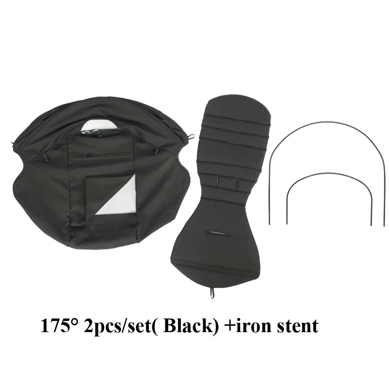 175° Stroller Hood&Seat Liner For Babyzen Yoyo Canopy Cover Cushion Fit YOYO2/YOYA Pram Sunshade 1:1 Fabric Stroller Accessories