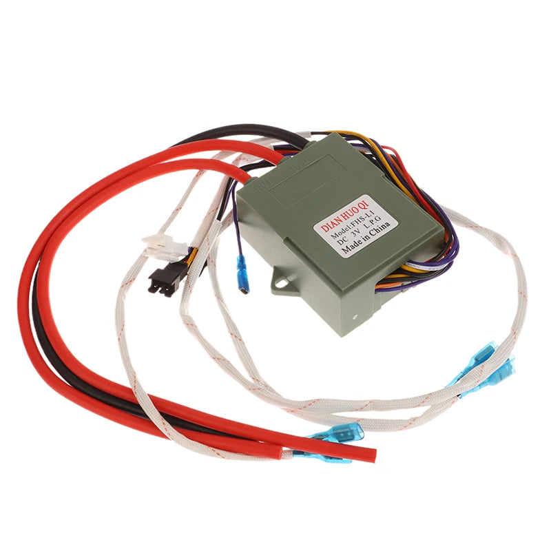1Pc DC 3V Gas Stove Double Ignition With Temperature Control And Display Pulse Igniter 12 Wires For  Gas Water Heater.