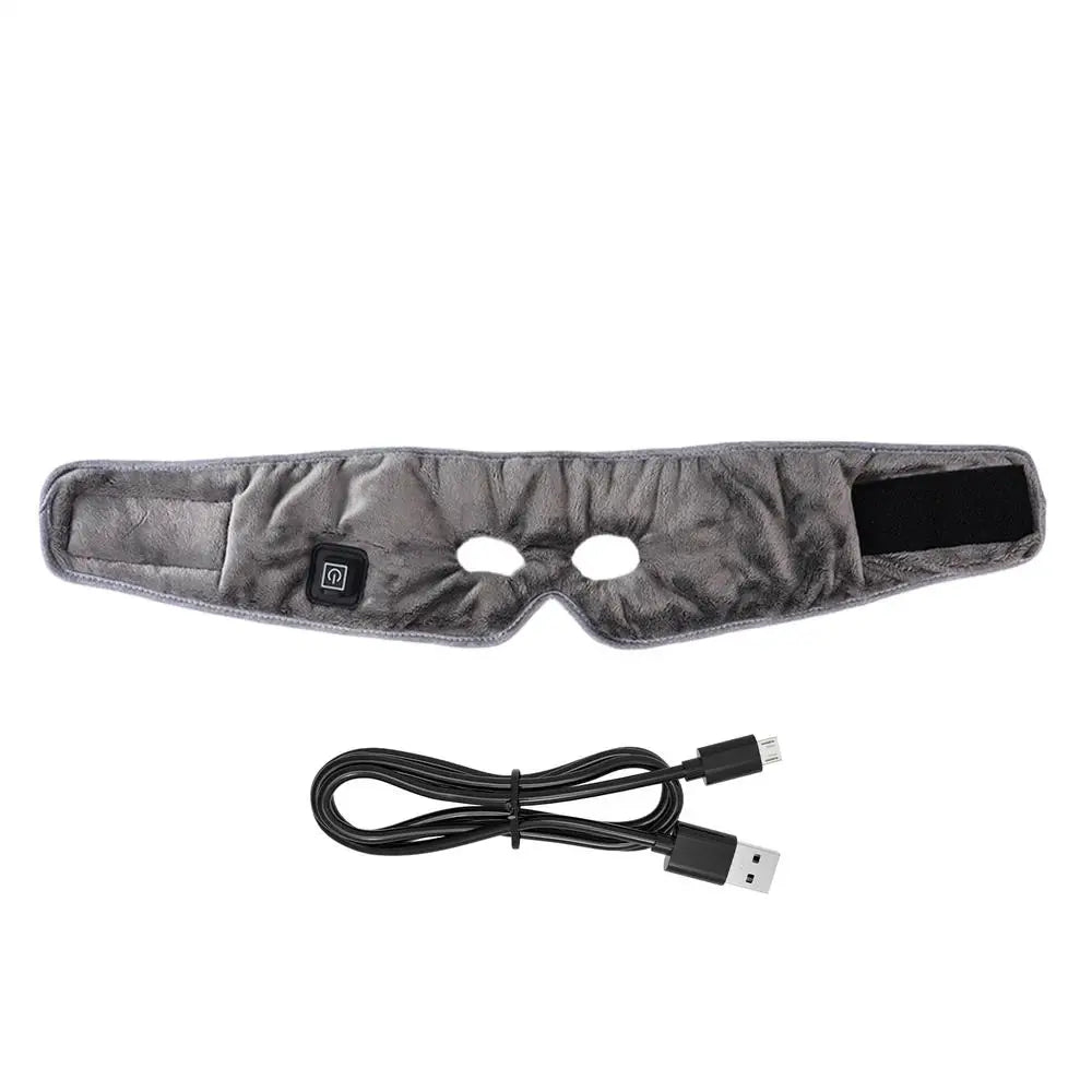 Sinus Heating Pad Adjustable Temperature USB Powered Heated Relief Mask Pain Pressure Tension Hot Compress Eye Therapy