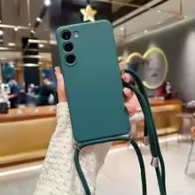 Best-selling metal buckle matte solid color crossbody strap phone case for SamsungS26 S25 S24 S23 S22 S21 PIus UItra FE EdgeAnti
