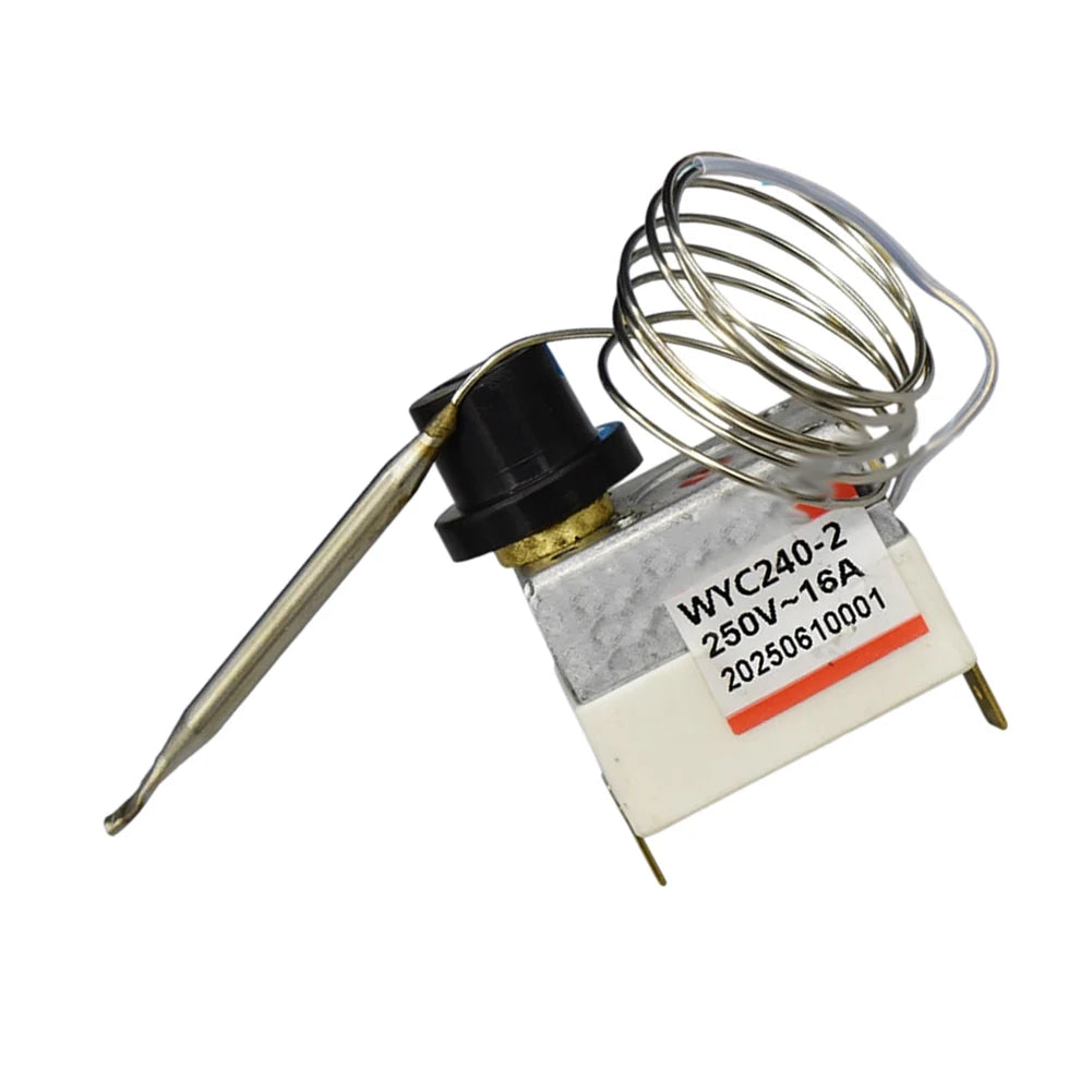 Temperature Control Thermostat for Electric Fryer up to 240 Degrees Celsius with Safety Mechanisms for Stable Frying Results