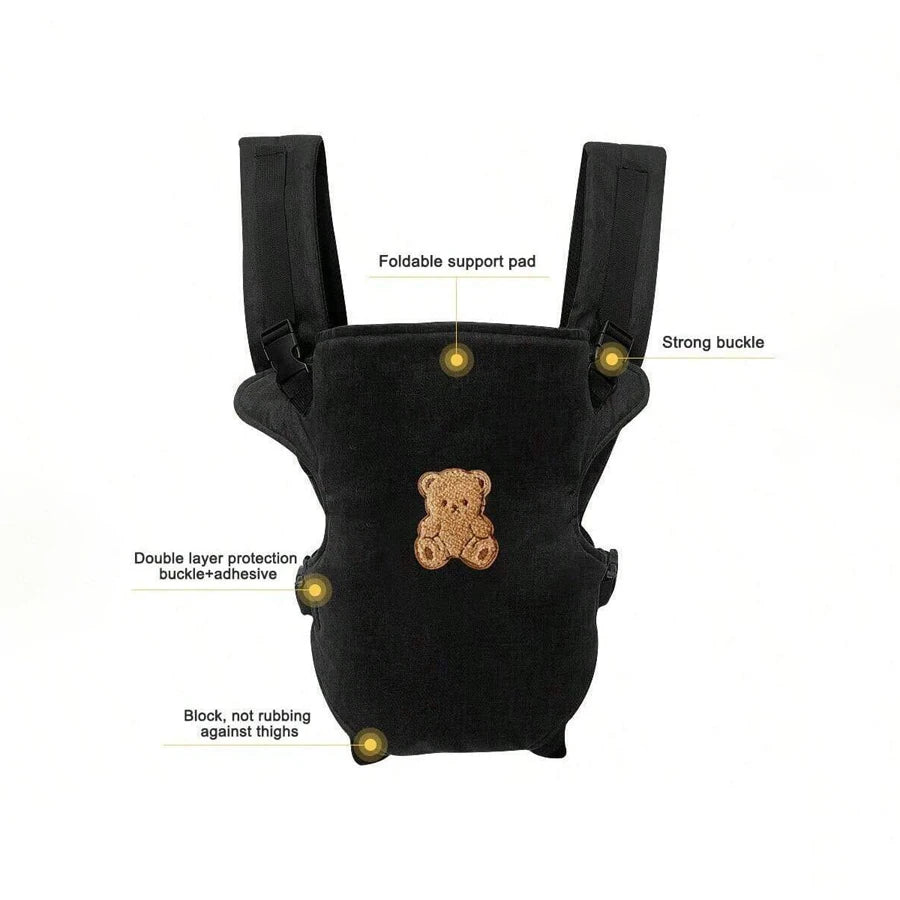 1Pc Ergonomic Multifunctional Baby Carrier - 4-in-1 Portable Baby Travel Gear, with Adjustable and Comfortable Front and Back Straps, the Perfect Gift for Baby's Welcome Party, Halloween, Christmas, and New Year