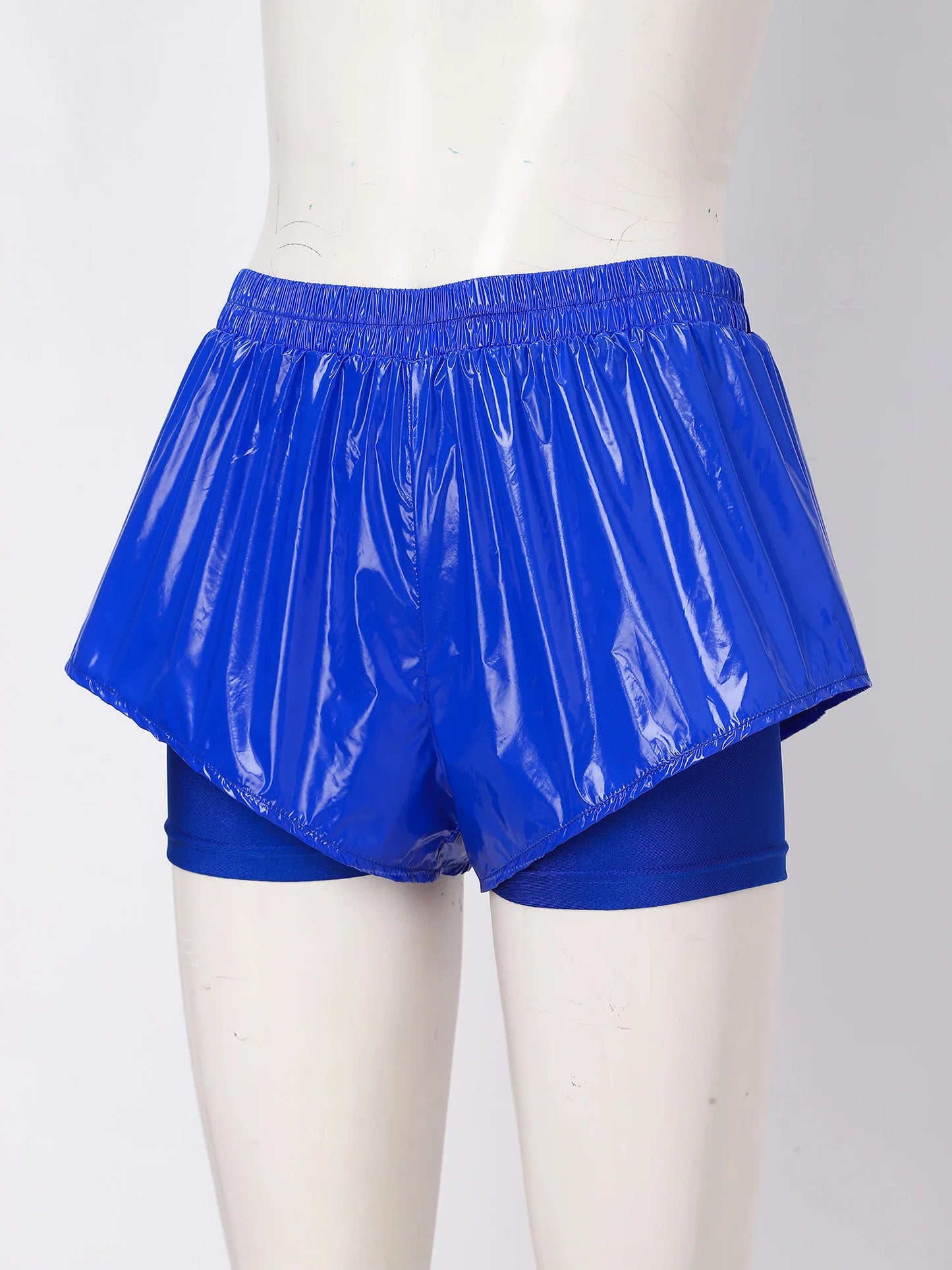 Women Waterproof 2 in 1 Athletic Shorts Swim Trunks Beach Pool Swimwear Beachwear Running Cycling Sports Workout Sportswear
