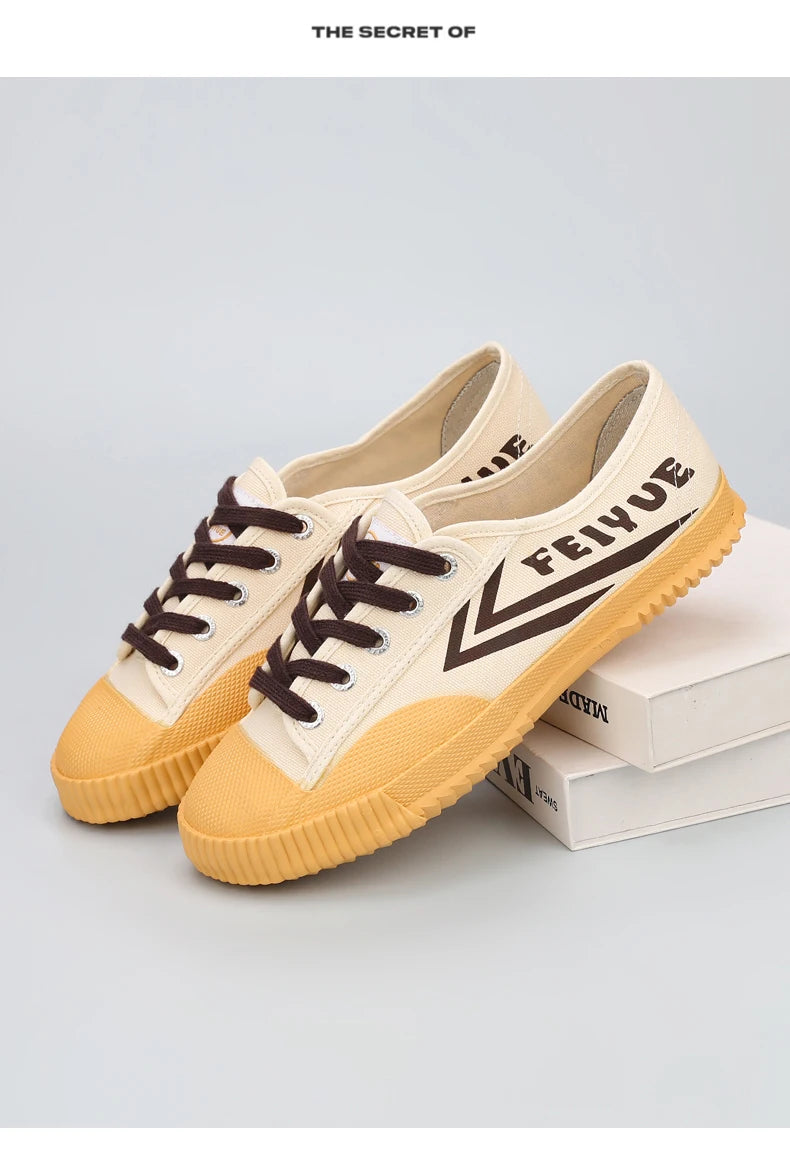 DaFu Flying Men's Running Jump Far Athletic Shoes Sports Women's Canvas Couple's Black Shoes Low Top Breathable Rubber Sole
