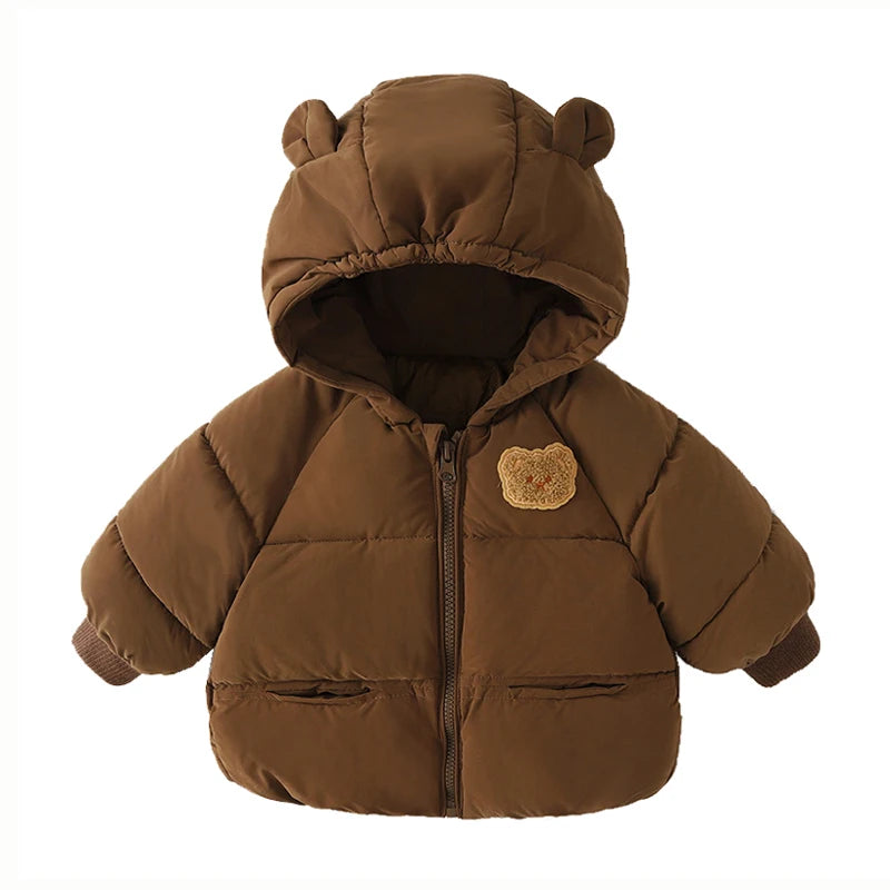Bear Baby Winter Jackets for Girls Boys Clothes Cotton-Padded Thicken Kids Coats Children Parkas Jacket Baby Outerwear